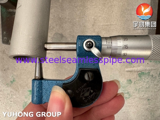 Super Duplex Steel Seamless Pipe ASTM A790 UNS S32750 Acid Resistant