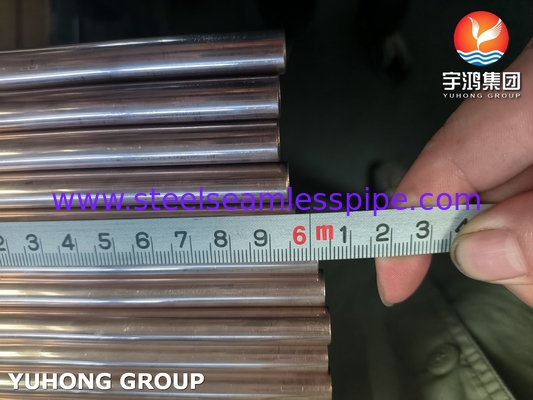 ASTM B111 C70600 Copper Alloy Tube For Heat Exchanger Condensation Plant