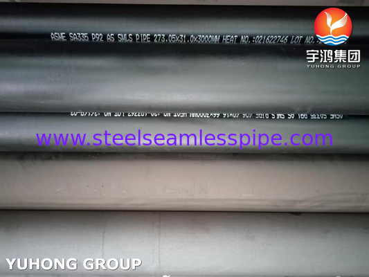 ASTM A335 / ASME SA335 P92 Alloy Steel Seamless Pipe High Pressure Boiler Pipe