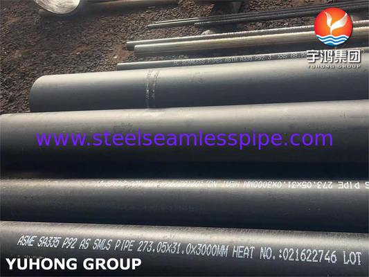 ASTM A335 / ASME SA335 P92 Alloy Steel Seamless Pipe High Pressure Boiler Pipe