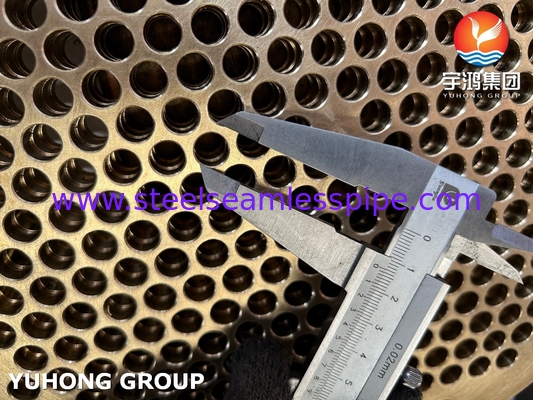 ASTM B171 C46400 Naval Brass Tubesheet For Heat Exchanger And Boiler