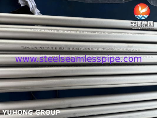 ASTM A269 TP316L Hollow Stainless Steel Seamless Tube Annealed Pickled Tubing