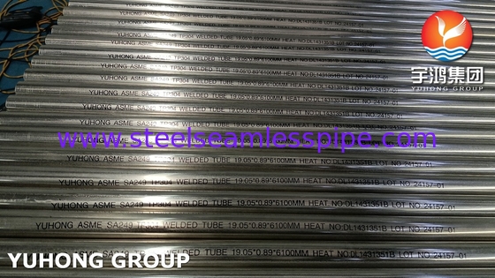 ASTM A249 TP304 BA Stainless Steel Welded Tube , Boiler and Heat Exchanger Tube