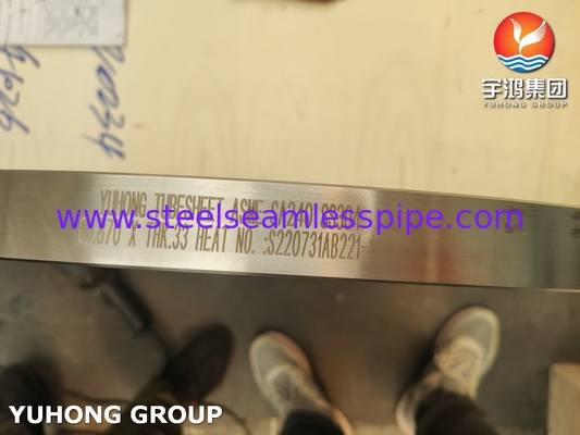 ASME SA240 SS304 Stainless Steel Tubesheet For Heat Exchanger