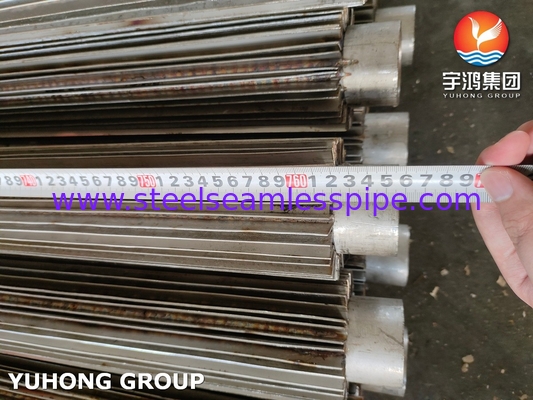 Stainless Steel 316L Longitudinal Finned Tube Heat Exchanger U Channel Fin Tube