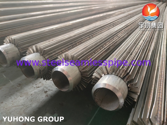 Stainless Steel 316L Longitudinal Finned Tube Heat Exchanger U Channel Fin Tube