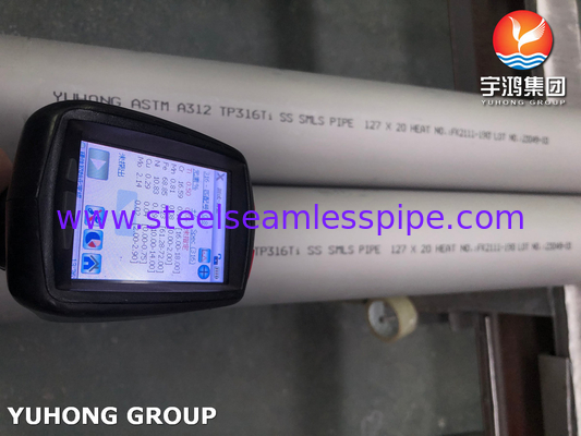 ASTM A312 316Ti Thick Wall Stainless Steel Pipe Strong Corrosion Resistance