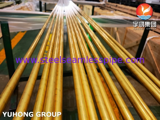 ASTM B111 UNS C68700 Aluminum Brass Tube CuZn20Al2 Condenser/Heat Exchanger Tube