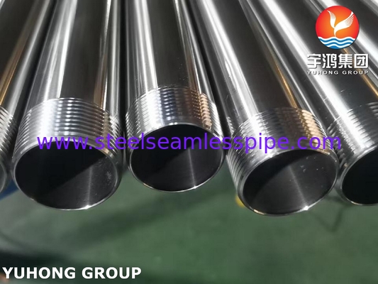 ASTM A270 Sanitary Tube TP304 Stainless Steel Seamless Tube with NPT Thread End