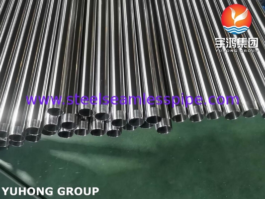 ASTM A270 Sanitary Tube TP304 Stainless Steel Seamless Tube with NPT Thread End