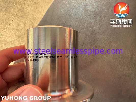 B16.9 Buttweld Fittings ASTM A403 WP304 Stainless Steel Lap Joint Stud Ends