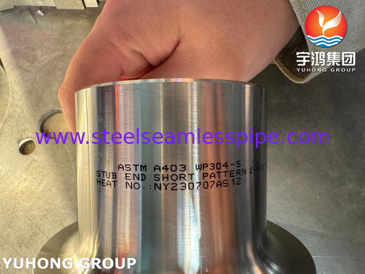 B16.9 Buttweld Fittings ASTM A403 WP304 Stainless Steel Lap Joint Stud Ends