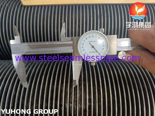 HFW Solid Plain Finned Tube , ASTM A335 P22 Alloy Steel Seamless Pipe For Boiler