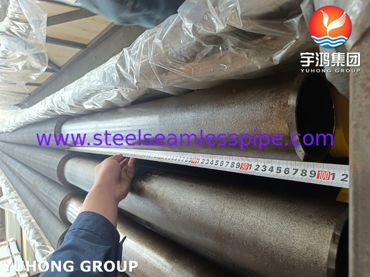 HFW Solid Plain Finned Tube , ASTM A335 P22 Alloy Steel Seamless Pipe For Boiler