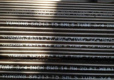 ASTM A213 / ASME SA213  T5  Alloy Steel Seamless tube 1" 12 BWG  20FT , Boiler and heat exchanger application