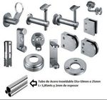 Stainless steel fittings（Pasamanos y Barandas） for Handrail Bracket Glass Tube Stair system SS201 SS304 SS316