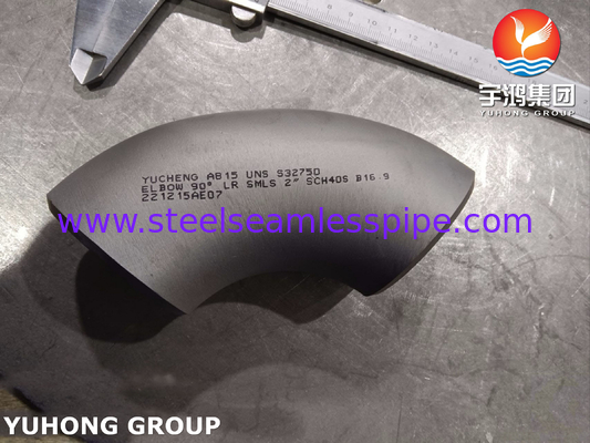 ASTM A815 UNS S32750 Super Duplex Stainless Steel Fittings 90 Degree LR Elbow