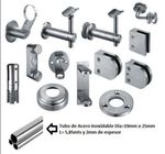 SS handrail / Staircase fittings （Pasamanos ）pipe carrier bracket base cover end cap elbow flexible connector top )