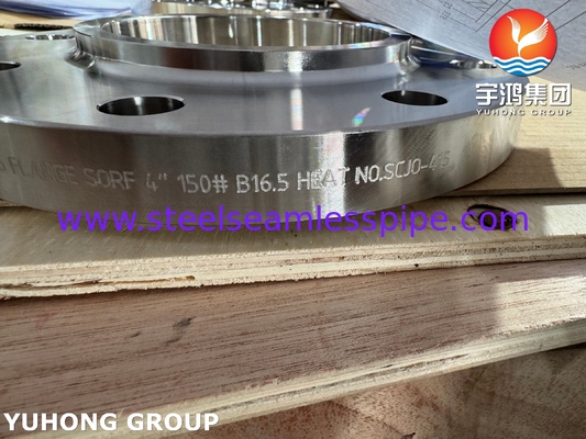 ASTM B564 UNS N10276 Nickel Alloy Slip On Flange / Hastelloy C276 SORF Flange