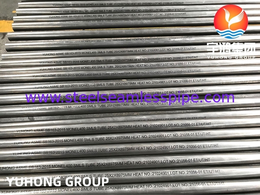 SB163 Monel 400 Nickel-Copper Alloy Tube UNS N04400 Distillation Columns