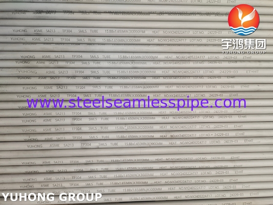 3000MM TP304 Stainless Steel Seamless Tube ASTM A213 For Food Industry
