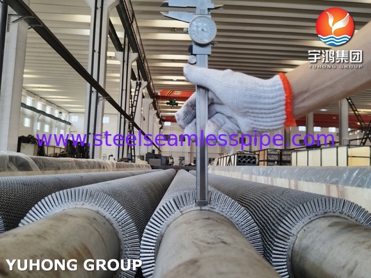 TP304H Stainless Steel Serrated Finned Tube HFW High Frequency Welding