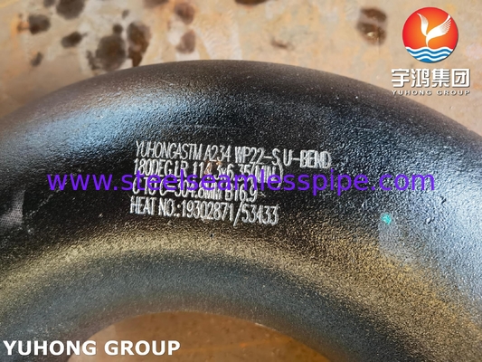 Alloy Steel Pipe Fitting ASTM A234 WP22 180° LR U Bend