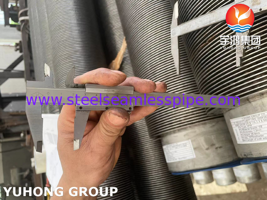 TP347H Stainless Steel Seamless Fin Tube HFW Type For Fired Heater