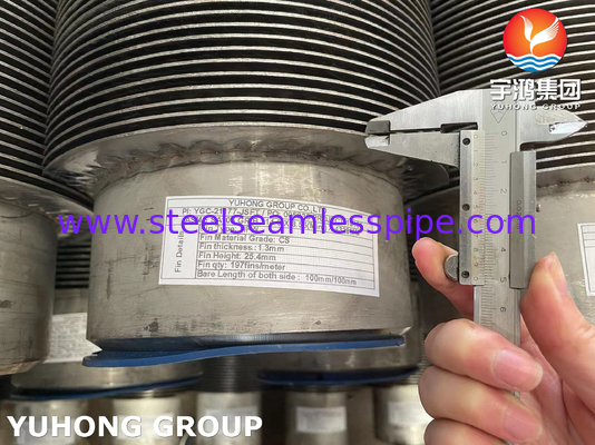 ASME SA106 Grade B Carbon Steel Seamless Fin Pipe HFW Type For Fired Heater