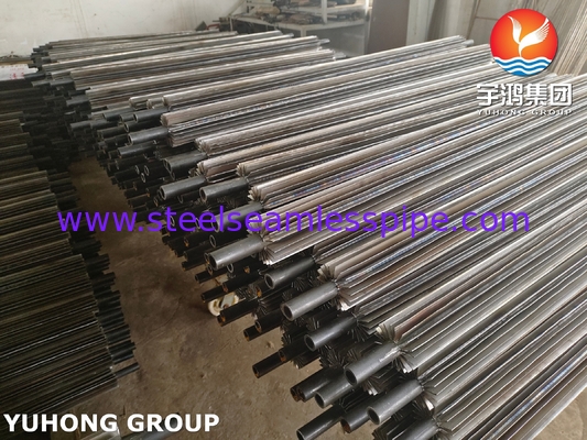 Longitudinal Fin Tube ASTM A249 TP304 for Petrochemical Reactor Heating Jackets​