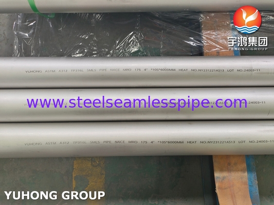 ASTM A312 TP316L Stainless Steel Seamless Pipe Pickled and Anealed for Oil Gas Petrochemical Refinery Application