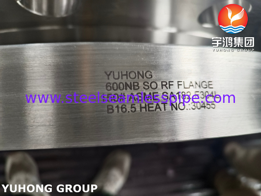 ASME SA182 F304L Stainless Steel Forged Flange Slip On SO Raised RF B16.5