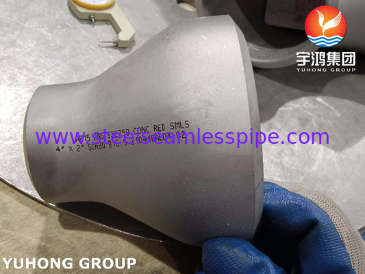 ASTM A815 UNS S32750 Super Duplex Steel Fittings B16.9 BW Concentric Reducer