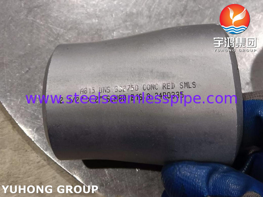 ASTM A815 UNS S32750 Super Duplex Steel Fittings B16.9 BW Concentric Reducer