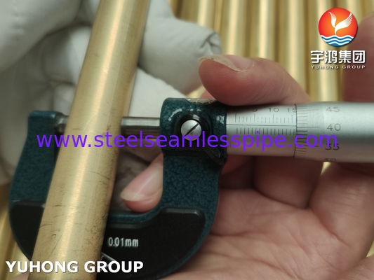 JIS H3300 C6872T / ASTM B111 C68700 Aluminum Brass Tube Heat Exchanger Tube