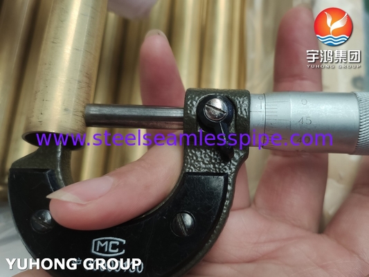 JIS H3300 C6872T / ASTM B111 C68700 Aluminum Brass Tube Heat Exchanger Tube