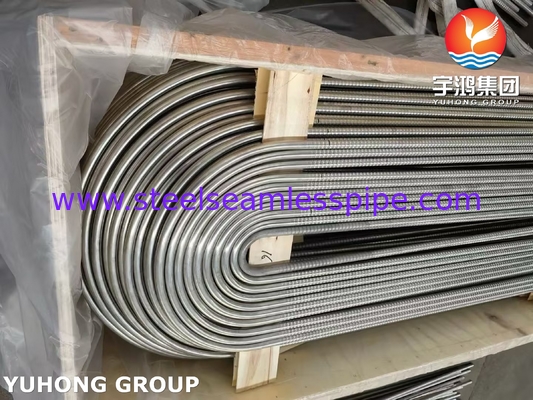 ASTM A213 TP304 304L Stainless Steel Corrugated Tube U Bend Heat Exchanger Tube