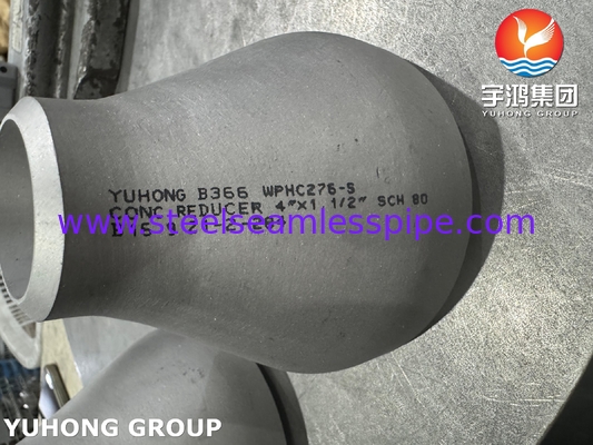 ASTM B366 WPHC276 N10276 Alloy Steel Fitting Concentric Reducer B16.9