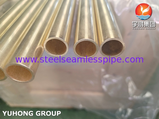 ASME B111 C44300 Brass Tube Copper Steel Seamless Tube Heat Exchanger Tube