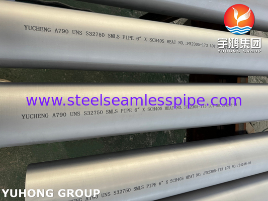 ASTM A790 S32750 Duplex Steel Seamless Pipe For Condensers And Cooling Systems