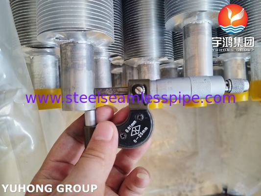 ASME SA249 TP316L Wound Fin Tube With Al1100 Fin Strip For Air Cooler
