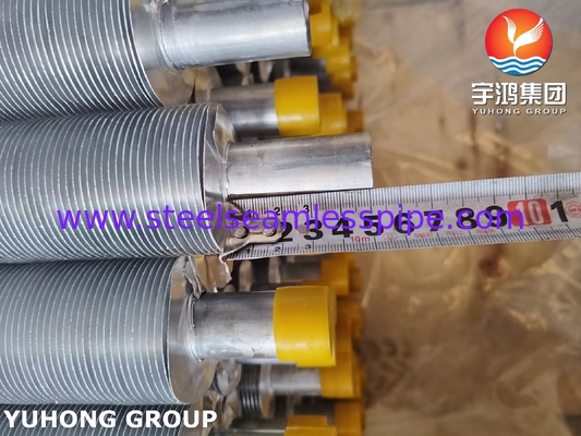 ASME SA249 TP316L Wound Fin Tube With Al1100 Fin Strip For Air Cooler