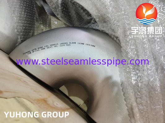 ASTM B366 UNS N08810 Incoloy 800H Nickel Alloy Steel Fitting 180° Elbow B16.9
