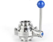 VALVE/VITTINGS/PUMP/FLUID EQUIPMENT-Stainleess steel Hygenic Lever Handle Clamp Butterfly Valve DN65   SS304/ SS316L -