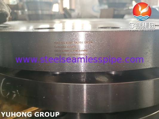 ASTM A266 ASME SA266 GR.2N Heat Exchanger Parts Channel Cover Flange