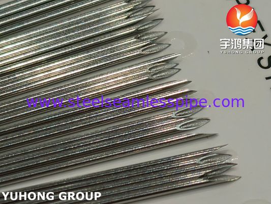 ISO7864 SUS304 Medical Injection Stainless Steel Needle Tube , 21G 44MM , Bevelled Tip