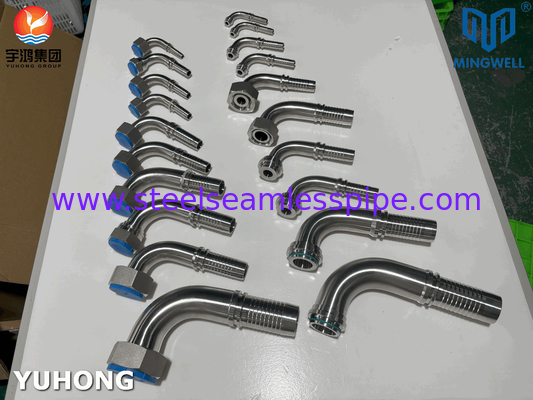 316L Hydraulic Stainless Steel Hose Fitting 90° Elbow