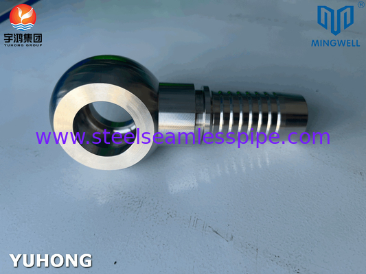 316L Metric Banjo Straight Stainless Steel Hose Fitting DIN 7642