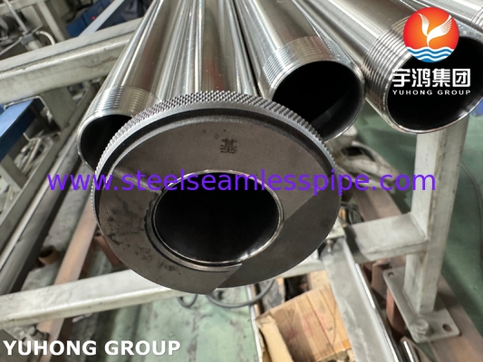 ASTM A270 TP304 Sanitary stainless Steel Tube  With External Thread