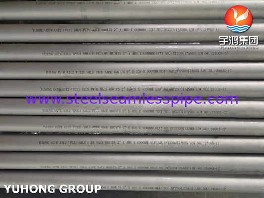 ASTM A312 TP321 Stainless Steel Seamless Pipe Pickled and Anealed for Oil Gas Industry And Chemical Industry